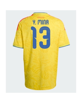 Billige Fotballdrakt Colombia Yerry Mina #13 Replika Hjemmedrakt VM 2026 Kortermet Billige Fotballdrakt Colombia Yerry Mina #13 Replika Hjemmedrakt VM 2026 Kortermet